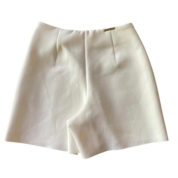 Acostamento Faux Leather White Shorts S - Picture 3 of 4
